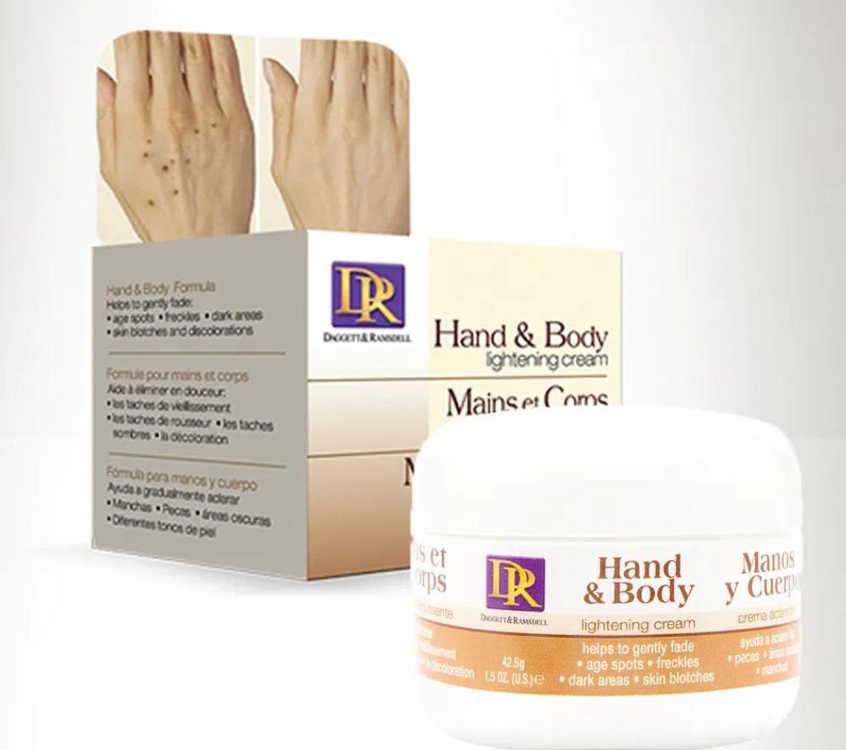 DAGGETT & RAMSDELL HAND & BODY LIGHTENING CREAM 85grm/ 3oz