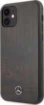 Mercedes-Benz Wood Line Hard Case - Apple iPhone 11 (6.1'') - Donkerbruin