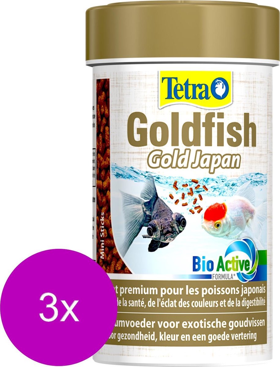Tetra Visvoer Goldfish Gold Japan - Vissenvoer - 3 x 100 ml
