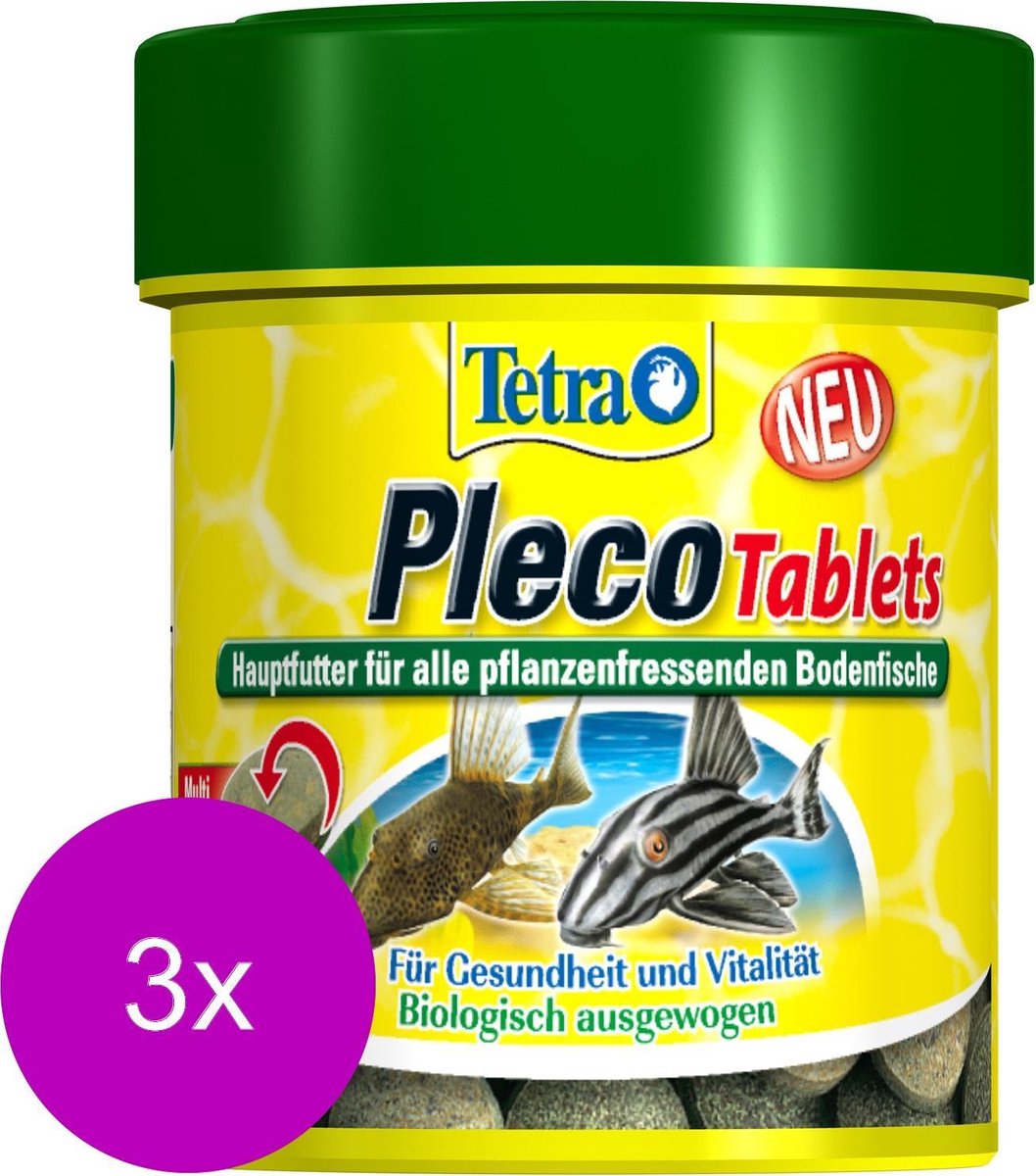 Tetra Plecomin Tabletten - Vissenvoer - 3 x 120 stuks