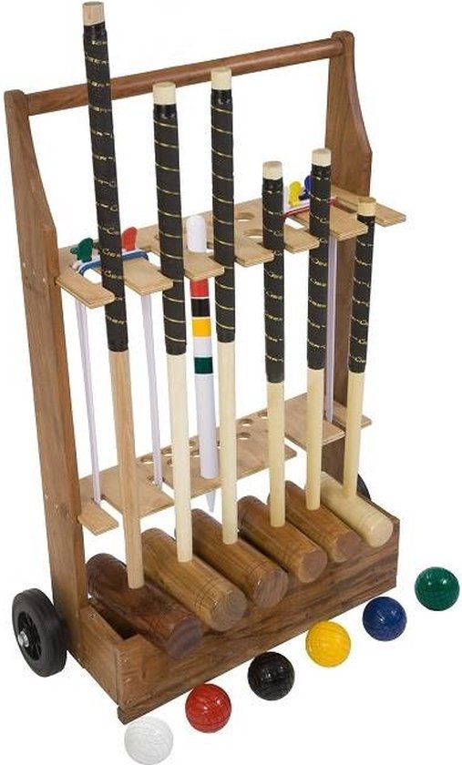 Familie Croquet Set 6 persoons Unieke Kwaliteit Sterke Poorten En familie-croquet-set-6-persoons-unieke-kwaliteit-sterke-poorten-en