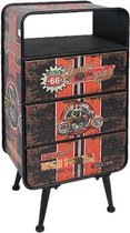 Bijzettafel Route 66 116893 Retro (81 X 40 x 30 cm)