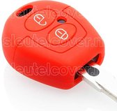 Autosleutel Hoesje geschikt voor Seat - SleutelCover - Silicone Autosleutel Cover - Sleutelhoesje Rood