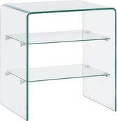 Salontafel 50x40x56 cm gehard glas