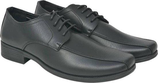 Zakelijke herenschoenen veters zwart maat 43 PU leer | bol.com