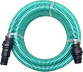 Zuigslang met koppelingen 4 m 22 mm groen