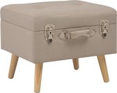 Opbergkruk 40 cm stof beige