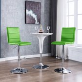 Barstoelen 2 st kunstleer groen