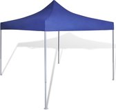 Vouwtent - Gepoedercoat staal en 100% polyester - Blauw - 3 x 3 x 3,15 m