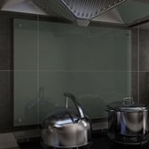Spatscherm keuken 80x60 cm gehard glas wit