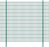 Dubbelstaafmatten en palen 2008x2230 mm 8 m groen