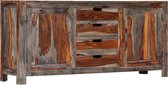 Dressoir 160x40x75 cm massief sheeshamhout grijs