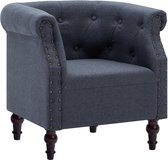 Fauteuil stof donkergrijs