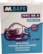 M-Safe FFP3 - mondkapje - hoge protectie - 5 stuks