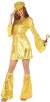 Gouden disco verkleed pak/kostuum voor dames 34-36