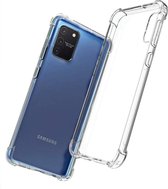 HB Hoesje Geschikt voor Samsung Galaxy S10 Lite - Anti Shock Hybrid Back Cover - Transparant