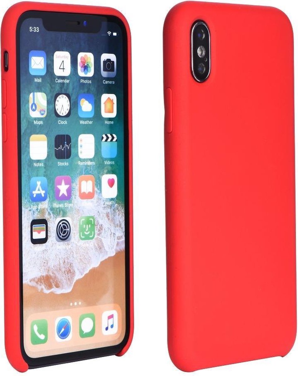 iPhone 11 Hoesje Siliconen - MJOY - Rood