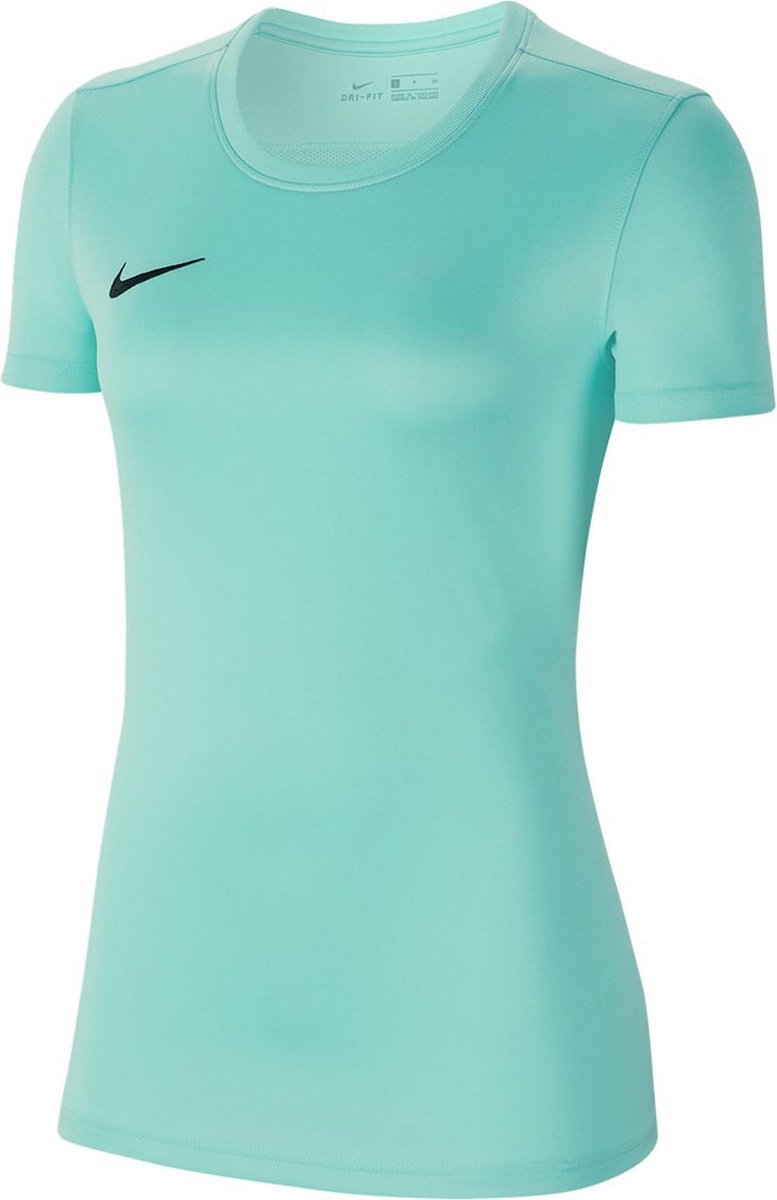 Nike Park VII Shirt Korte Mouw Dames Fluor Blauw