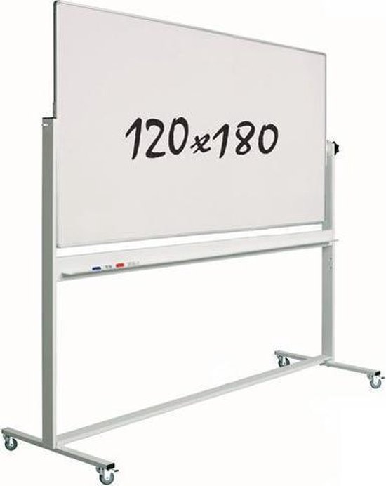 Visual mobiel whiteboard 120x180cm - - Verrijdbaar | bol.com