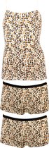 Funderwear | Luipaard Glitter Print Hemd + 2 Boxers Goud | Goud | Maat 176