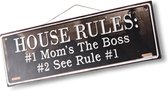LOBERON Decoratieboard Rules for Life zwart