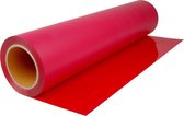 Flexfolie 10 meter en 50 cm breed Heattransfer Rood Red 10 meter x 50 cm