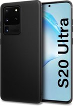 Samsung Galaxy S20 Ultra Hoesje - Siliconen Back Cover - Zwart
