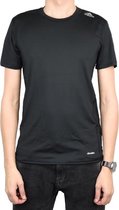 Adidas TF Base Fitted Tee AI3353, Mannen, Zwart, T-shirt maat: S EU