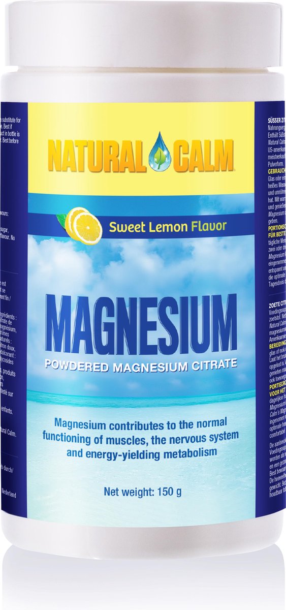 Natural Calm Sweet Lemon magnesium poeder 150 gram