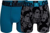 CR7 - Heren - 2-Pack Trunk Boxershorts - Blauw - 152