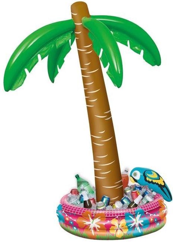 Lot De 2 Glacières Gonflables Palmier - Refroidisseur Bière Fête Plage Été