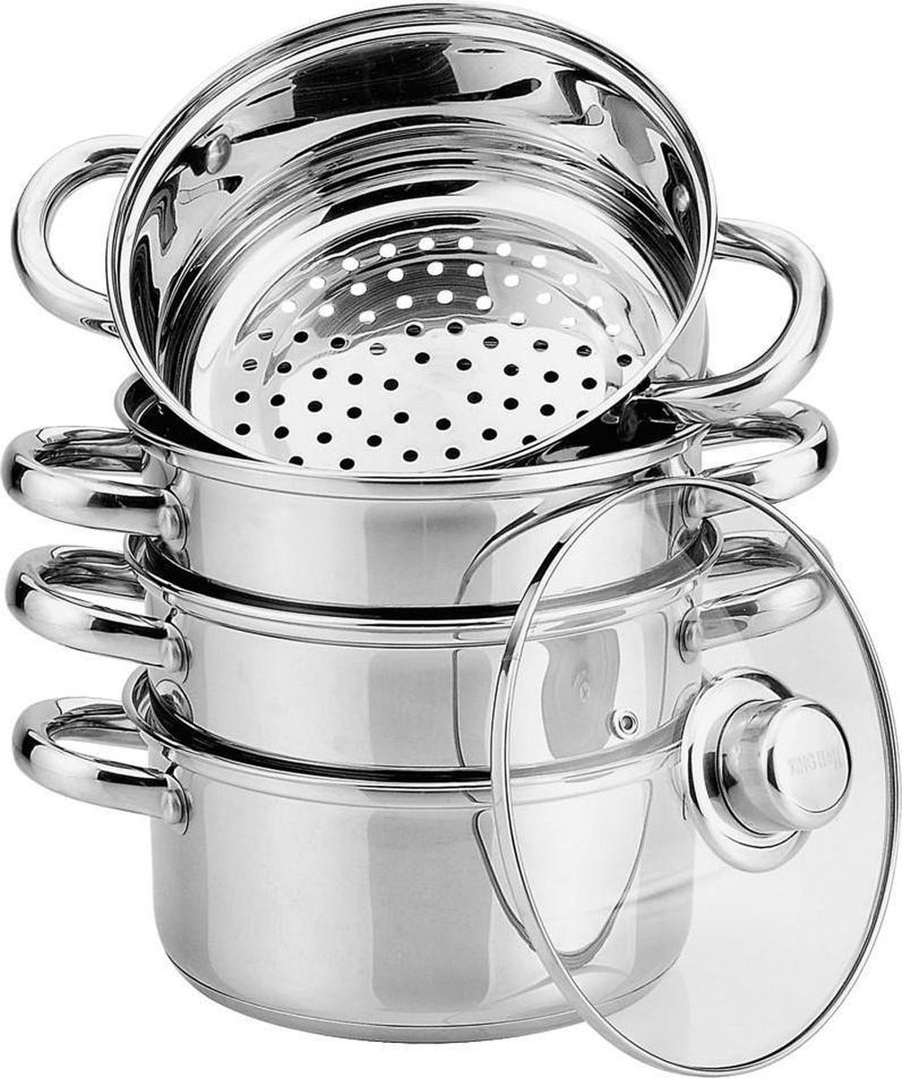 Bol.com Kinghoff stoompan KH-3322 - met deksel - 20 cm aanbieding
