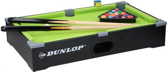 Gemakkelijk Triviaal veelbelovend Dunlop Mini Pooltafel - 21-delig - 51x31x9cm | bol.com