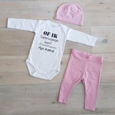 Baby cadeau geboorte meisje jongen set met tekst mama aanstaande zwanger kledingset pasgeboren unisex Bodysuit | Huispakje | Kraamkado | Gift Set