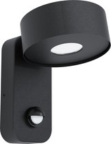 EGLO LED Buiten wandlamp palosco - met bewegingssensor - 6W - 17cm - zwart