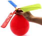 Ballon Helikopter Magic| Ballon Helicopter | Speelgoed Helikopter | Vliegende Ballon Helikopter | Leuk Voor Feesten en Partijen | Fluitende Helikopter | Inclusief Ballonnen | 5 Stuks