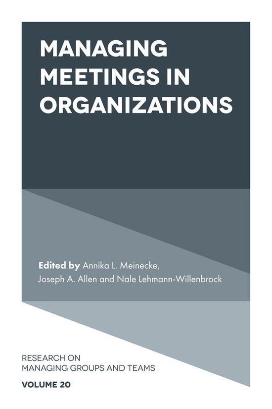 Research on Managing Groups and Teams 20 - Managing Meetings ... - cover