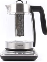 MARTA MT-4554 - Elektrische glazen waterkoker - Instelbare temperatuur - 1,8L - 2200W - Thee filter - LED