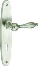Deurkruk op schild Barock/elips BB 72 antiek nikkel