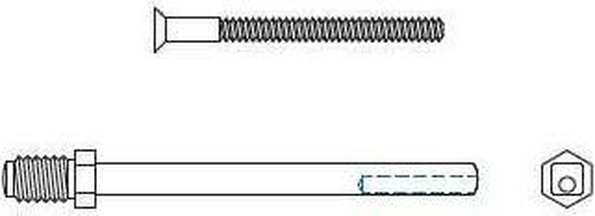 Schroeven/wisselstift set PRIO tbv dd 57-66mm