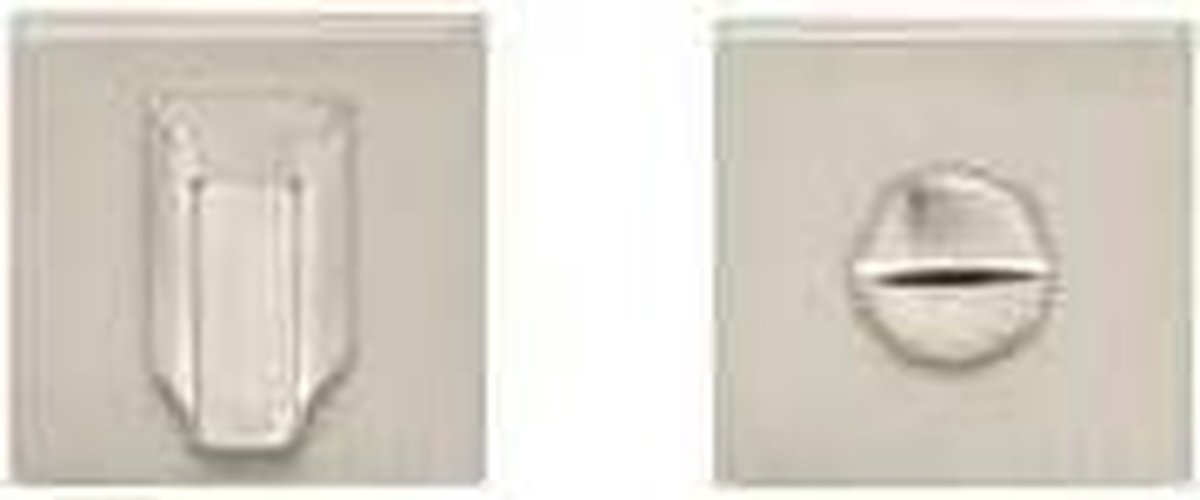 WC garnituurituur LU 50x50 mm mat nikkel PVD WC 8mm