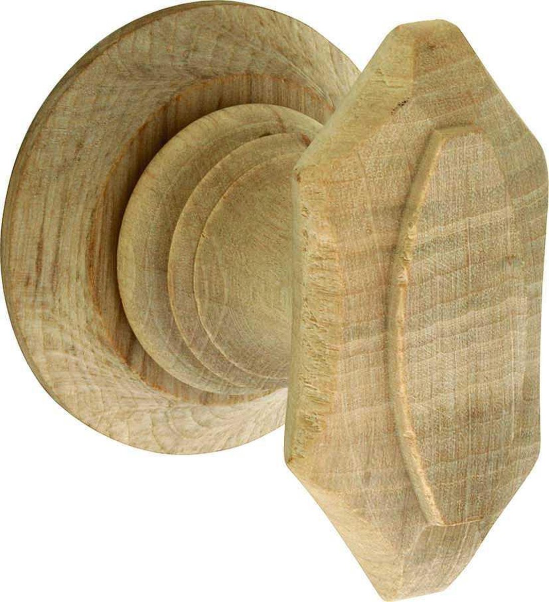 Knopkruk op rozet Sixtijn charme hout