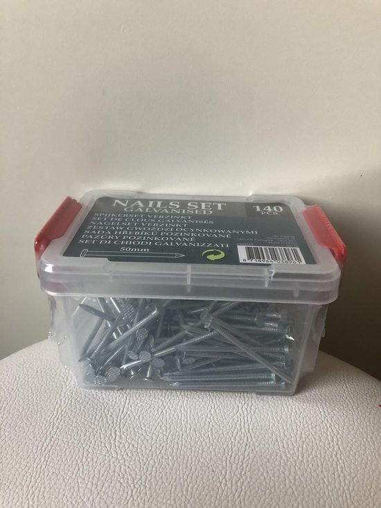 Platte kop spijkers Chroom (10 stuks