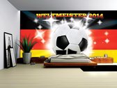 Fotobehang Vlies | Voetbal | Geel, Zwart | 368x254cm (bxh)