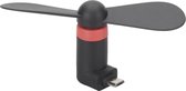HR-Richter Mini Ventilator 'Mini-Fan' (Polybeutel) for Micro USB black