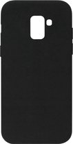 ADEL Siliconen Back Cover Softcase Hoesje Geschikt voor Samsung Galaxy A8 (2018) - Zwart