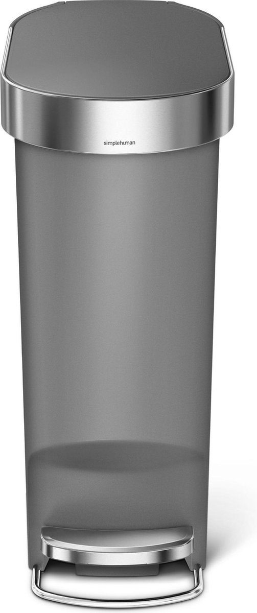 Simplehuman Poubelles - Poubelle Slim 40 l, gris CW1363