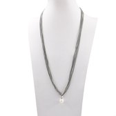 PROUD PEARLS® Parelketting mannen (zilveren sluiting)