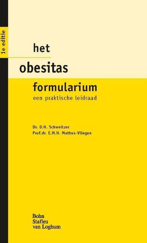 Formularium reeks 2011 - Het obesitas formularium - cover