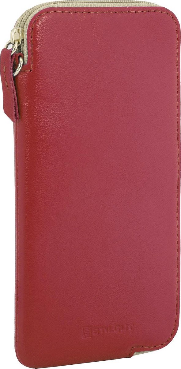 Stilgut Universele telefoon etui met ritssluiting voor 4.7"-5.8” smartphones o.a. iphone; Rood